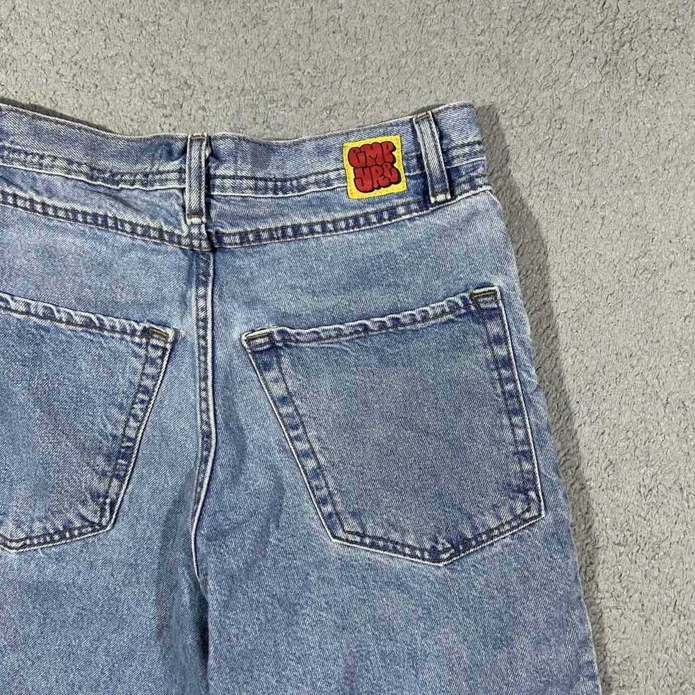 Empyre Women's 28 Jean Shorts Vintage Y2K Blue Denim Skater #3372 - Picture 4 of 8
